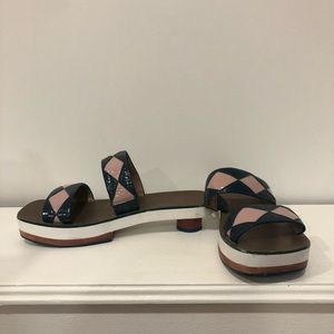 Zara Wooden Platform Sandals size 38. Fit US 7-7.5